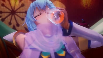 3d hentai iwara having sex with aqua sama in love hotel unity