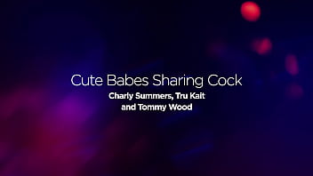 Hardcore threesome with pretty pink pussy charly summers tru kait