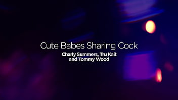 Hardcore threesome with pretty pink pussy charly summers tru kait