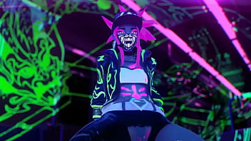 Akali gets her pussy tore open