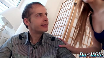 Hot wife alexis crystal wraps her mouth around a stranger's bbc