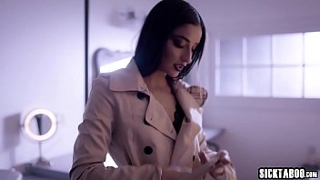 Skinny young brunette gets a b over her head Skinny young brunette gets a b over her head