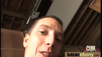 First time ebony with a group of white dicks 10