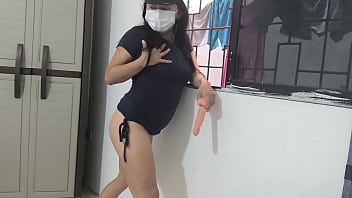 Sensual dildo masturbation – alone wet and very horny