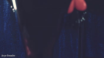 Latex milf with big ass and natural tits shiny fetish and gloves teasing arya grander kinky seduce