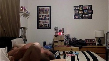 Horny amateur couple having sex