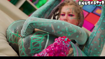 Tattooed teen squirt anal– deep anal play huge toys & prolapse