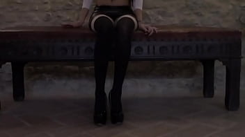 Milf with beautiful legs stockings and high heels Milf with beautiful legs stockings and high heels