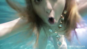 Dick sucking mermaid sunny lane wraps her soft lips around a throbbing hard cock milking his manhood while she's totally immersed in water full video & sunny lane live