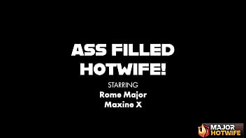 Hot brunette milf maxine x enjoys rome major's big cock in her ass