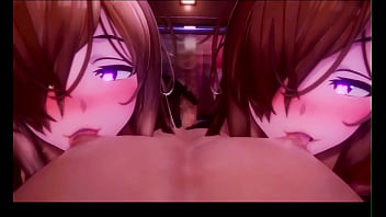 Huge boobs 3d moaning