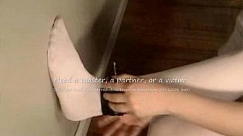 Girl in self bondage