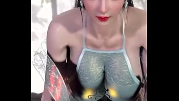 Huge boobs 3d moaning