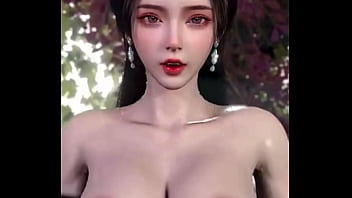 Huge boobs 3d moaning