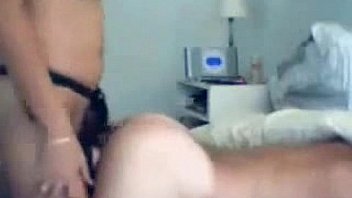 Wife fucks husband with dildo