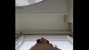 Fucking my dildo against the shard windows outfit strip & tease