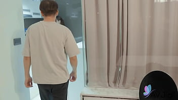 Chinese housewife sakura is sucking a hard cock before having sex