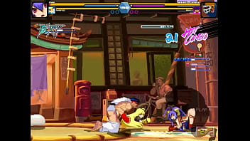 Pretty women has sex with men in erotic ryona hentai gameplay video