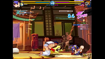 Pretty women has sex with men in erotic ryona hentai gameplay video