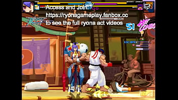 Pretty women has sex with men in erotic ryona hentai gameplay video