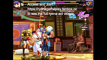 Pretty women has sex with men in erotic ryona hentai gameplay video