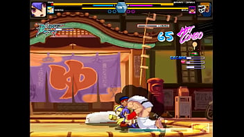 Pretty women has sex with men in erotic ryona hentai gameplay video