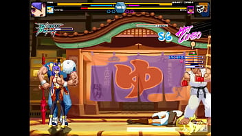 Pretty women has sex with men in erotic ryona hentai gameplay video