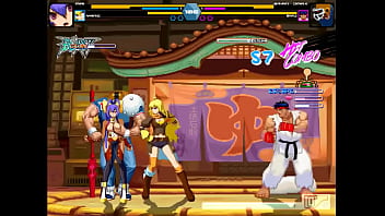 Pretty women has sex with men in erotic ryona hentai gameplay video