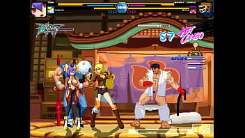 Pretty women has sex with men in erotic ryona hentai gameplay video