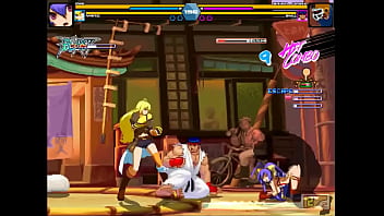 Pretty women has sex with men in erotic ryona hentai gameplay video