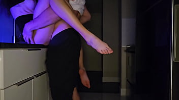 Amateur kitchen moans