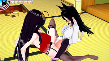 Hentai lesbian atago and taihou please eachother until they both cum