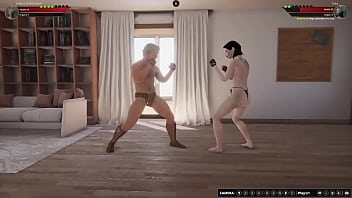 Johnny walker vs erica nf3d mma mixed combat maledom