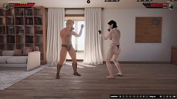 Johnny walker vs erica nf3d mma mixed combat maledom