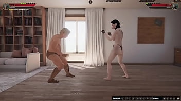 Johnny walker vs erica nf3d mma mixed combat maledom