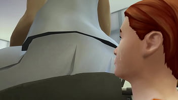Fart sims face fart from mercy