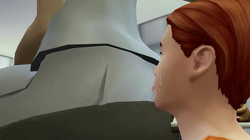 Fart sims face fart from mercy