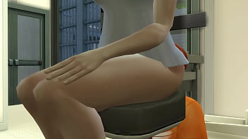 Fart sims face fart from mercy