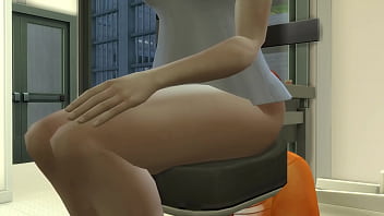 Fart sims face fart from mercy