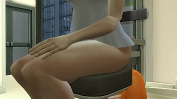 Fart sims face fart from mercy