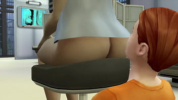 Fart sims face fart from mercy