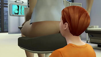 Fart sims face fart from mercy