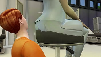 Fart sims face fart from mercy