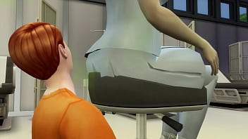 Fart sims face fart from mercy