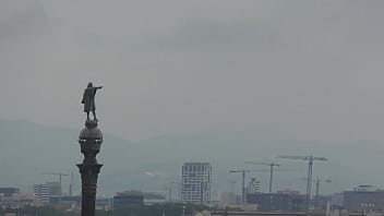 Stripes in the center of barcelona