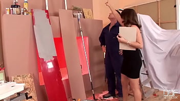 She sucks his big cock nicely