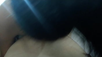 Wife romantic licking the nipples of his hubby with a delicious blowjob before a rough pov amazon position domination