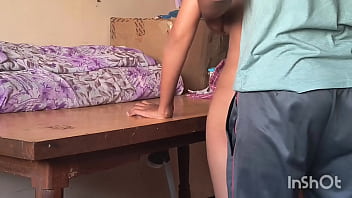 Husband fuck wife in kitchen after shower