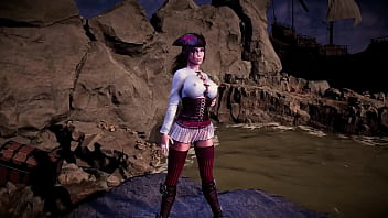 Leader of thieves lara croft shows her tanned body on the seashore Leader of thieves lara croft shows her tanned body on the seashore