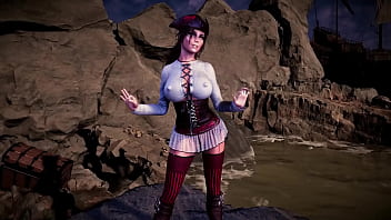 Leader of thieves lara croft shows her tanned body on the seashore Leader of thieves lara croft shows her tanned body on the seashore